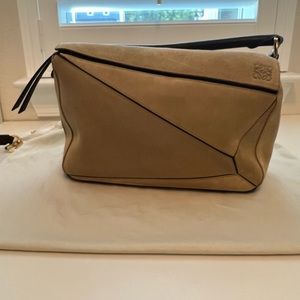 Loewe Suede Medium Puzzle Bag